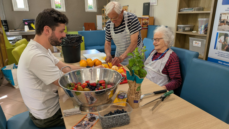 Interview au autour d'une salade de fruits